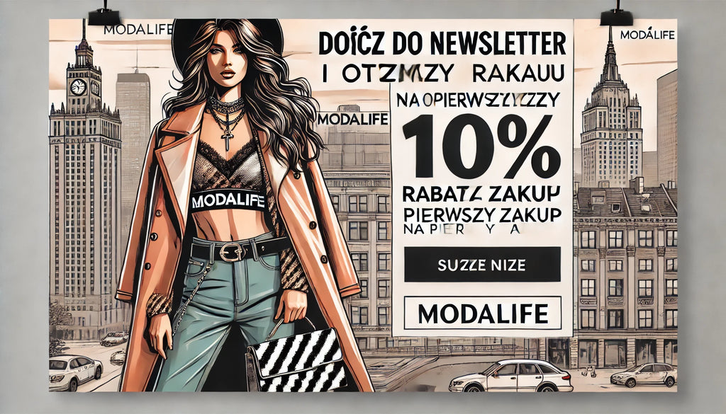 ModaLife.pl - Dołącz do Newslettera i Otrzymaj 10% Rabatu na Pierwszy Zakup!