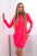 Sukienka Off White różowy neon , , , Moda Life Polska , 14686_3 , 62072
