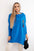 Bluza oversize z asymetrycznymi bokami chabrowa , , , Moda Life Polska , 15779_3 , 0015