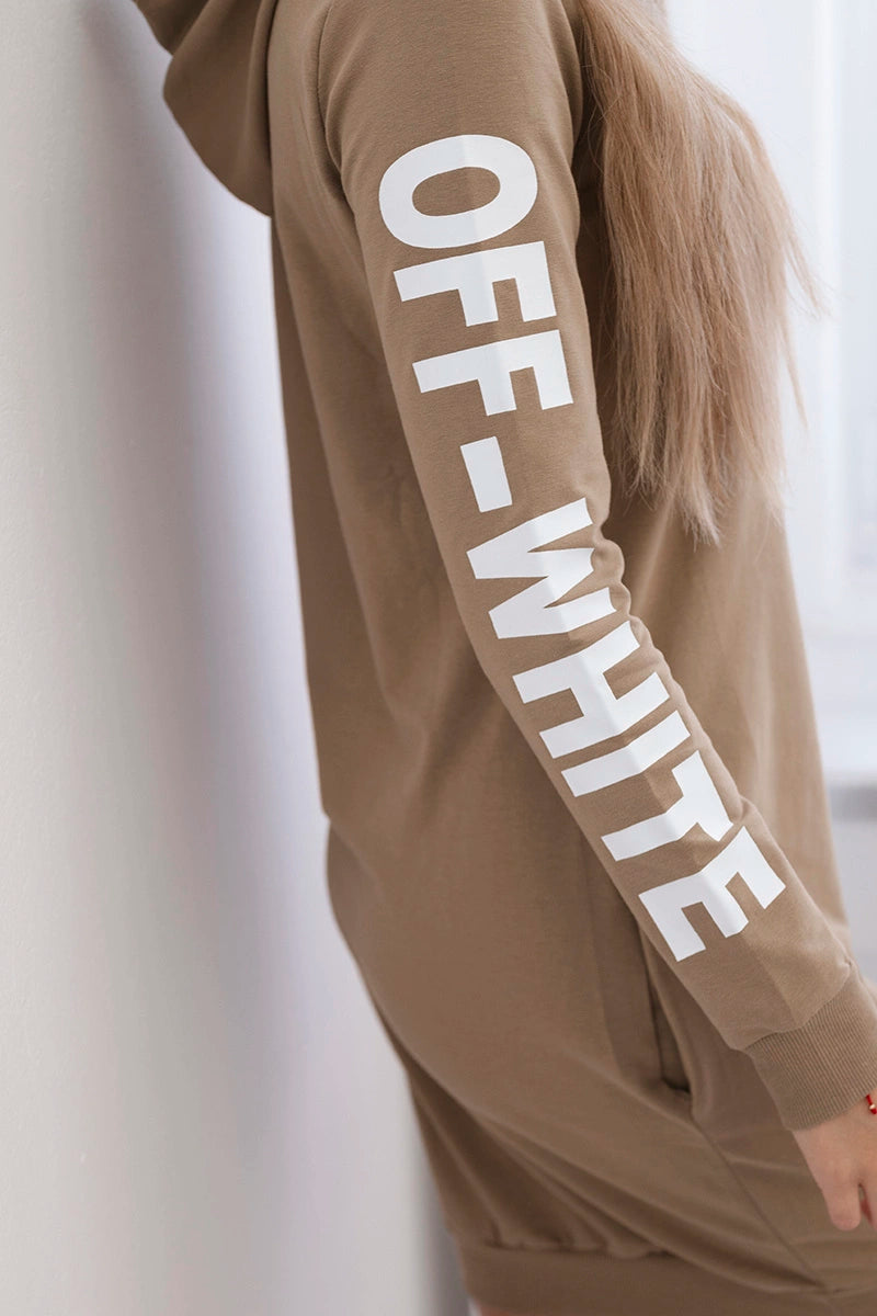 Sukienka Off White camelowa , , , Moda Life Polska , 15797_4 , 62072