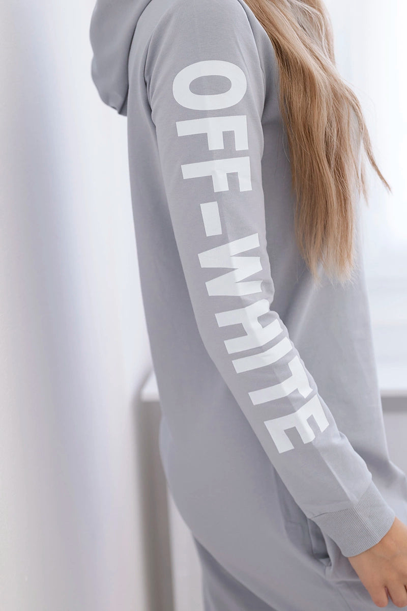 Sukienka Off White szara , , , Moda Life Polska , 18094_4 , 62072