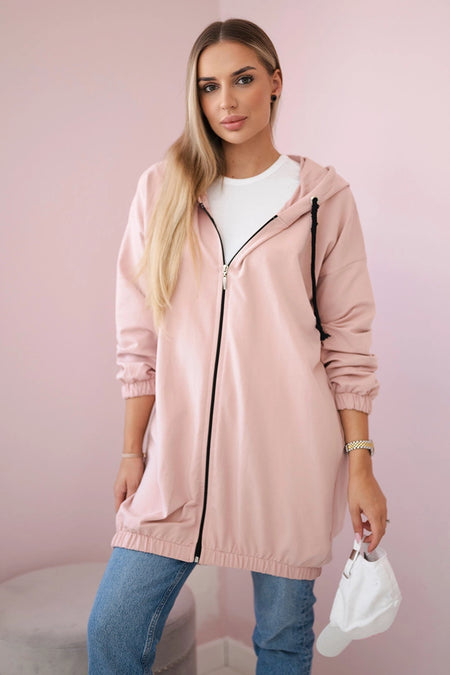 Bluza z nadrukiem "The world is yours" ciemny pudrowy róż , , , Moda Life Polska , 18276_3 , 9117