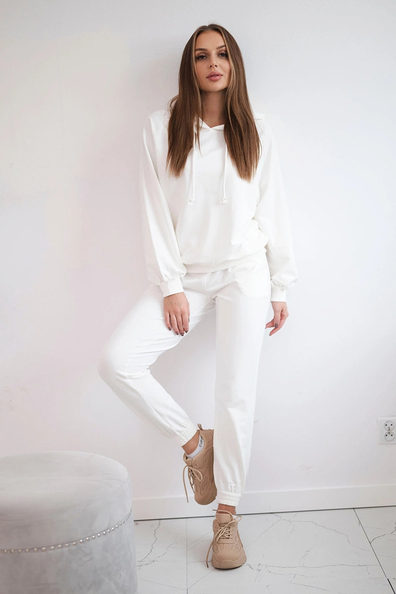 Komplet dresowy z kapturem ecru , , , Moda Life Polska , 21203_1 , 9337