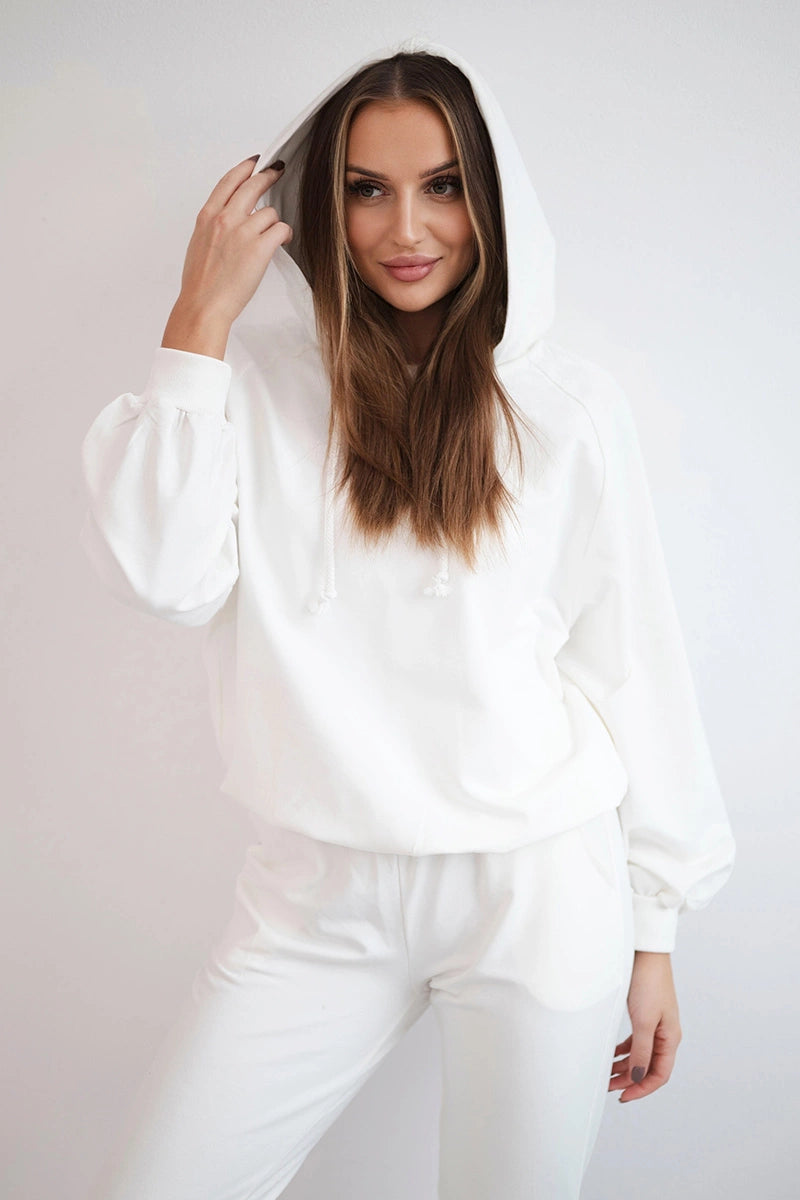 Komplet dresowy z kapturem ecru , , , Moda Life Polska , 21203_2 , 9337