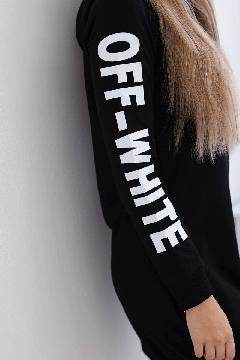 Sukienka Off White czarna , , , Moda Life Polska , 24186_4 , 62072
