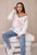 Bluzka sweterkowa w kolorowe kwiaty różowy+szary , , , Moda Life Polska , 27628_3 , HN003-1