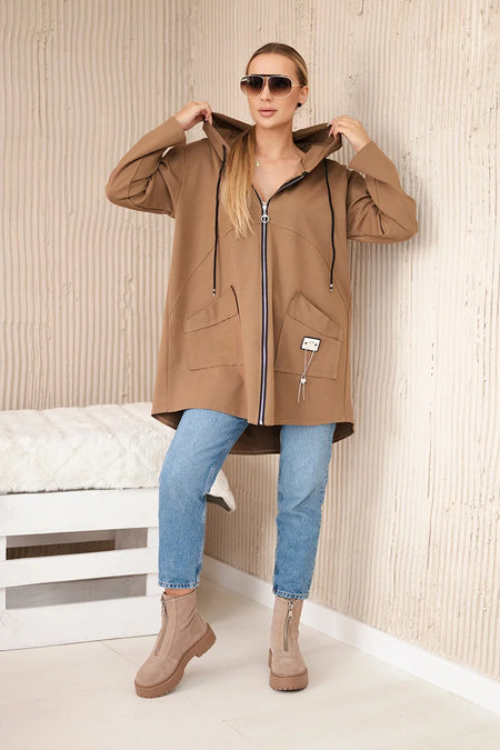 Bluza z kapturem Punto Milano Winter , camelowa uniwersalny , Bluzy , IT , 29934_1_b3275aa4-f9e0-446b-a51f-560aa3ff6de9 , 6722 Bluzy Odzież Damska Wszystkie Produkty