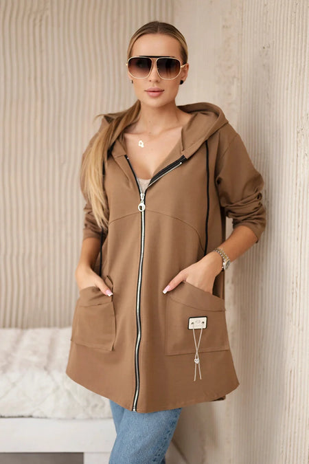 Bluza z kapturem Punto Milano Winter , camelowa uniwersalny , Bluzy , IT , 29934_3_1241d733-d95a-4ddb-8a92-5d0d0e60dfe6 , 6722 Bluzy Odzież Damska Wszystkie Produkty