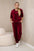 Komplet welurowy bluza kangurka + spodnie , bordowy uniwersalny , Komplety , IT , 29953_1_0137212f-ac26-44c2-80be-4bab76ee5944 , 5629Q Komplety Odzież Damska Wszystkie Produkty