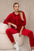 Komplet welurowy bluza kangurka + spodnie , czerwony uniwersalny , Komplety , IT , 29979_3_b9381c85-3ba4-409f-87ef-425c6de8cd56 , 5629Q Komplety Odzież Damska Wszystkie Produkty