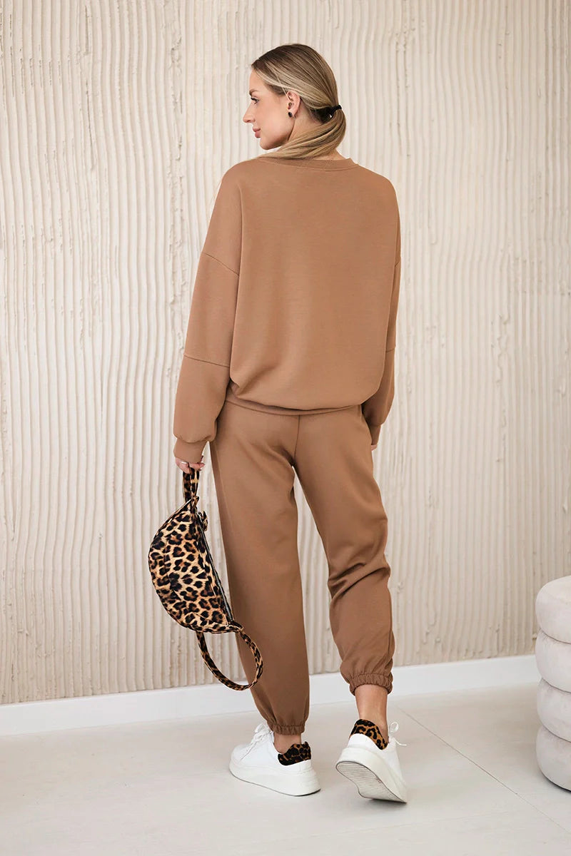 Komplet bluza + spodnie masełko , camelowy uniwersalny , Komplety , IT , 30136_2_d6c8cbe3-54e6-4243-b9b5-92811d19afea , 7065P Komplety Odzież Damska Wszystkie Produkty