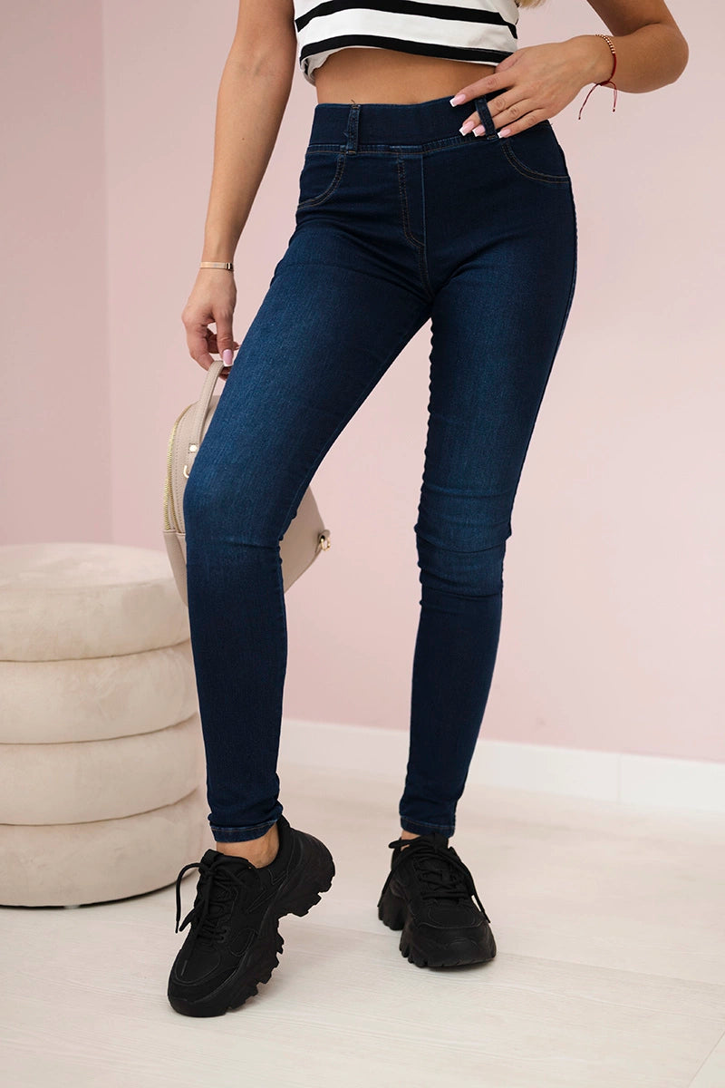 Spodnie ciemno jeansowe , , , Moda Life Polska , 30473_3 , 2222P
