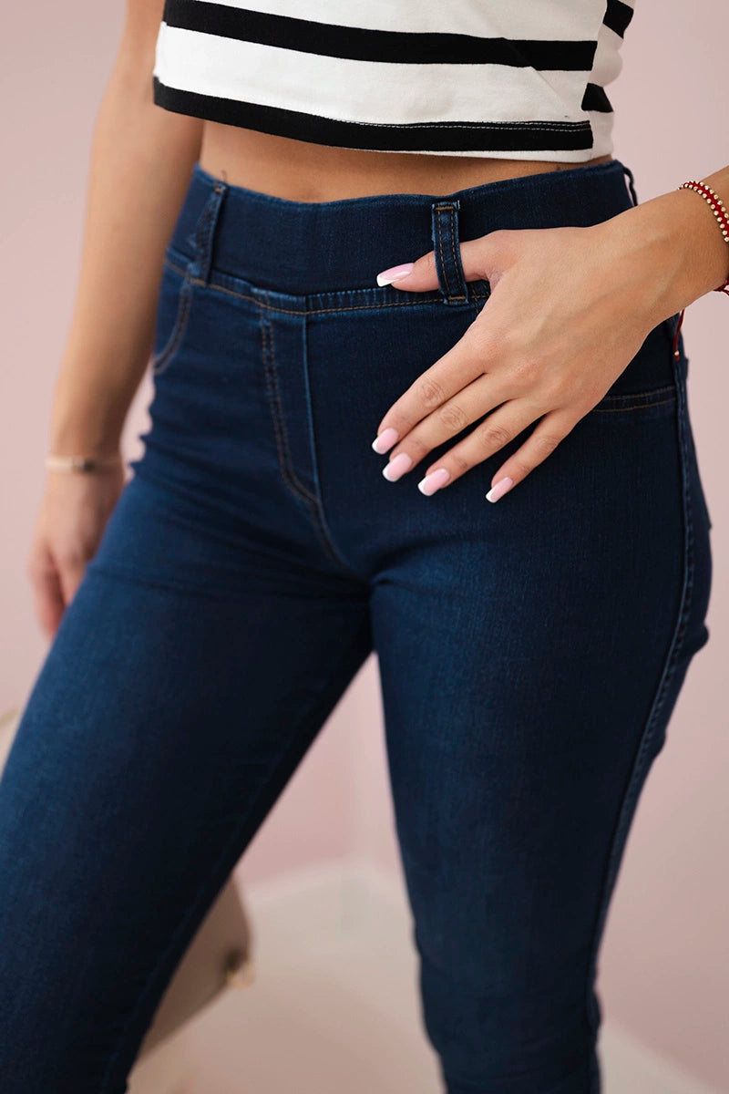 Spodnie ciemno jeansowe , , , Moda Life Polska , 30473_4 , 2222P