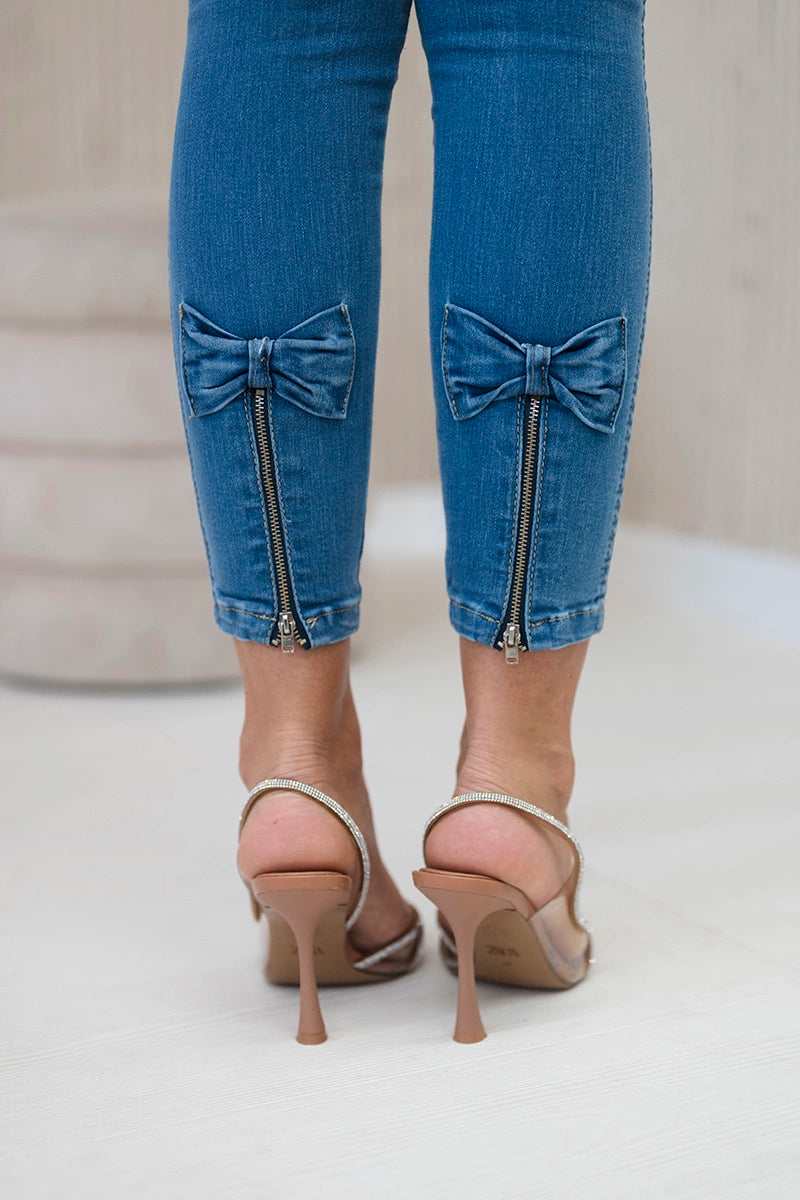 Spodnie jeansowe z kokardką , , , Moda Life Polska , 30477_4 , 3653