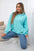 Bluza z kapturem z wiskozy miętowa , , , Moda Life Polska , 30795_1 , ART2436