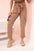 Spodnie damskie z wysokim stanem cargo camelowe , , , Moda Life Polska , 32743_1 , 69387