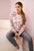 Bluza damska w kwiaty na zamek pudrowy róż , , , Moda Life Polska , 32779_1 , 66634