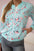 Bluza damska w kwiaty na zamek jasno miętowa , , , Moda Life Polska , 32780_1 , 66634