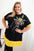Bluzka damska Plus Size z kwiatowym wzorem i ozdobnymi perełkami żółta , , , Moda Life Polska , 33011_1 , 1661