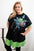 Bluzka damska Plus Size z kwiatowym wzorem i ozdobnymi perełkami zielona , , , Moda Life Polska , 33013_1 , 1661
