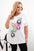 Bluzka damska bawełniana Plus Size z motywem piór biały + różowy , , , Moda Life Polska , 33023_1 , 1321