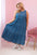 Sukienka damska Plus Size z lyocellu rozkloszowana z falbanami , Jeansowa uniwersalny , Sukienki , IT , 33030_1 , 1882 Moda Włoska Nowości Odzież Damska plussize Sukienki wiosna Wszystkie Produkty