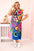 Sukienka damska Plus Size z wiskozy z kolorowym nadrukiem , Beżowy + Różówy uniwersalny , Sukienki , IT , 33038_1 , 2189 Moda Włoska Nowości Odzież Damska plussize Sukienki wiosna Wszystkie Produkty