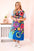Sukienka damska Plus Size z wiskozy z kolorowym nadrukiem , Niebieska uniwersalny , Sukienki , IT , 33040_1 , 2189 Moda Włoska Nowości Odzież Damska plussize Sukienki wiosna Wszystkie Produkty