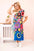Sukienka damska Plus Size z wiskozy z kolorowym nadrukiem beżowa , , , Moda Life Polska , 33042_1 , 2189