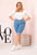 Spodenki damskie bawełniane Plus Size z wiązaniem , Jasno jeansowe , Spodenki , IT , 33126_1 , ART9016 Moda Włoska Nowości Odzież Damska plussize Spodenki wiosna Wszystkie Produkty