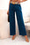 Spodnie damskie bawełniane z szeroką nogawką i paskiem jeansowe , , , Moda Life Polska , 33131_1 , ART59806