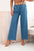 Spodnie damskie bawełniane z szeroką nogawką i paskiem jasno jeansowe , , , Moda Life Polska , 33132_1 , ART59806