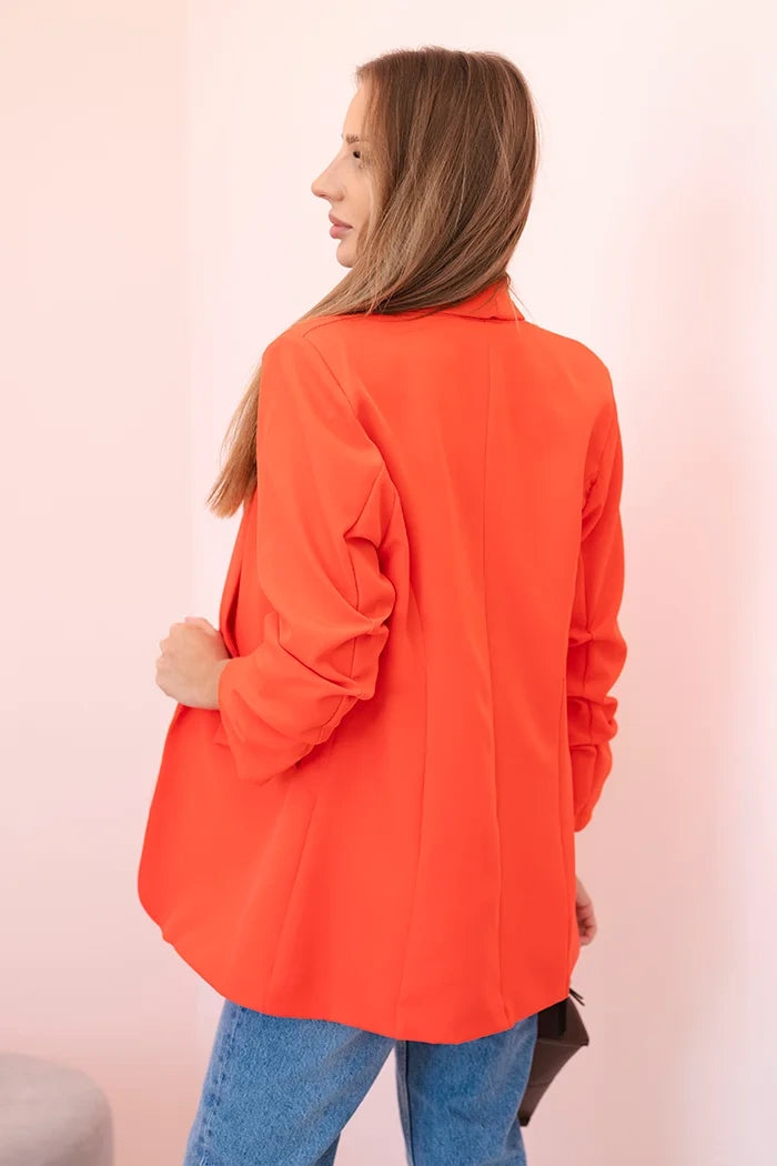 Marynarka z klapami elegancka , Malinowa uniwersalny , Narzutki , IT , 33155_2 , 9709 Moda Włoska Narzutki Odzież Damska Wszystkie Produkty