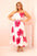 Sukienka damska na ramiączkach z falbaną i kwiatowym printem jeansowa , uniwersalny Różowa , Sukienki , Moda Life Polska , 33251_1 , 21646 Nowości Odzież Damska plussize Sukienki Wszystkie Produkty