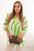 Bluzka damska z bawełny w abstrakycjny wzór zielona , , , Moda Life Polska , 33521_1 , 22003-3