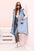Kamizelka damska pikowana Plus Size z kapturem zapinana na zamek , Niebieska uniwersalny , Narzutki , IT , 33699_1 , 5393 Moda Włoska Narzutki Nowości Odzież Damska Wszystkie Produkty