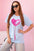 T-shirt damska oversize z sercem i frędzlami z krótkim rękawem niebieska , , , Moda Life Polska , 33870_1 , 69929