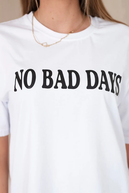 Bluzka bawełniana No Bad Days , Biały Uniwersalny , Bluzki , IT , eng_pm_Cotton-blouse-No-Bad-Days_2 , 9811 barter Bluzki Moda Włoska Odzież Damska Rabat20 Wszystkie Produkty