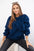 Bluza bawełniana ocieplana z duża kokardą , Granatowy Uniwersalny , Bluzy , TR , pol_pl_Bluza-bawelniana-ocieplana-z-duza-kokarda-granatowa_3 , 9797 Bluzy Discount-30 Jesien Nowości Odzież Damska Rabat20 Wszystkie Produkty