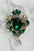 Broszka XZ459-247 , Zielony , Broszki , IT , pol_pl_Broszka-XZ459-247-zielona-25422_2 , Biżuteria Broszki Discount-30 Rabat20 Wszystkie Produkty XZ459-247