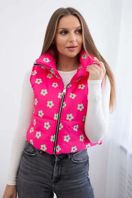 Kamizelka w drobne kwiaty , Fuksja Uniwersalny , Kurtki , IT , pol_pl_Kamizelka-w-drobne-kwiaty-fuksja-28128_1 , 32230 Discount-30 Jesien Kurtki Moda Włoska Nowości Odzież Damska Rabat20 Wszystkie Produkty
