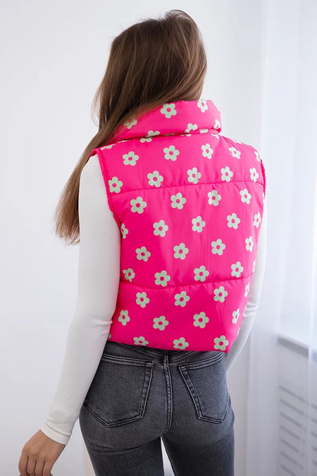 Kamizelka w drobne kwiaty , Fuksja Uniwersalny , Kurtki , IT , pol_pl_Kamizelka-w-drobne-kwiaty-fuksja-28128_2 , 32230 Discount-30 Jesien Kurtki Moda Włoska Nowości Odzież Damska Rabat20 Wszystkie Produkty