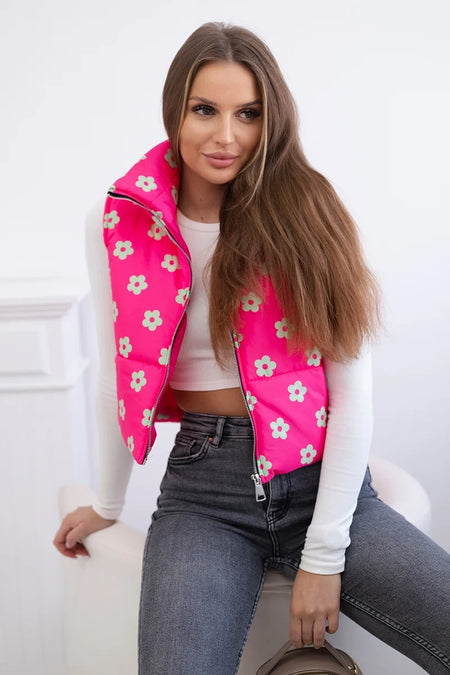 Kamizelka w drobne kwiaty , Fuksja Uniwersalny , Kurtki , IT , pol_pl_Kamizelka-w-drobne-kwiaty-fuksja-28128_3 , 32230 Discount-30 Jesien Kurtki Moda Włoska Nowości Odzież Damska Rabat20 Wszystkie Produkty