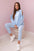 Komplet bluzy z kokardą na rękawach i legginsów , Niebieski Uniwersalny , Komplety , TR , pol_pl_Komplet-bluzy-z-kokarda-na-rekawach-i-legginsow-niebieski-28495_1 , 9801 Jesien Komplety Odzież Damska Rabat20 Wszystkie Produkty