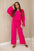 Komplet muślinowy bluzka + spodnie , Fuksja Uniwersalny , Komplety , IT , pol_pl_Komplet-muslinowy-bluzka-spodnie-fuksja-28452_1 , 9804 barter Komplety Moda Włoska Odzież Damska Rabat20 Wszystkie Produkty