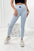 Legginsy prążkowane , Błękitny Uniwersalny , Spodnie , TR , pol_pl_Legginsy-prazkowane-blekitne-24730_5 , 9429 Discount-30 Odzież Damska Rabat20 Spodnie Wszystkie Produkty