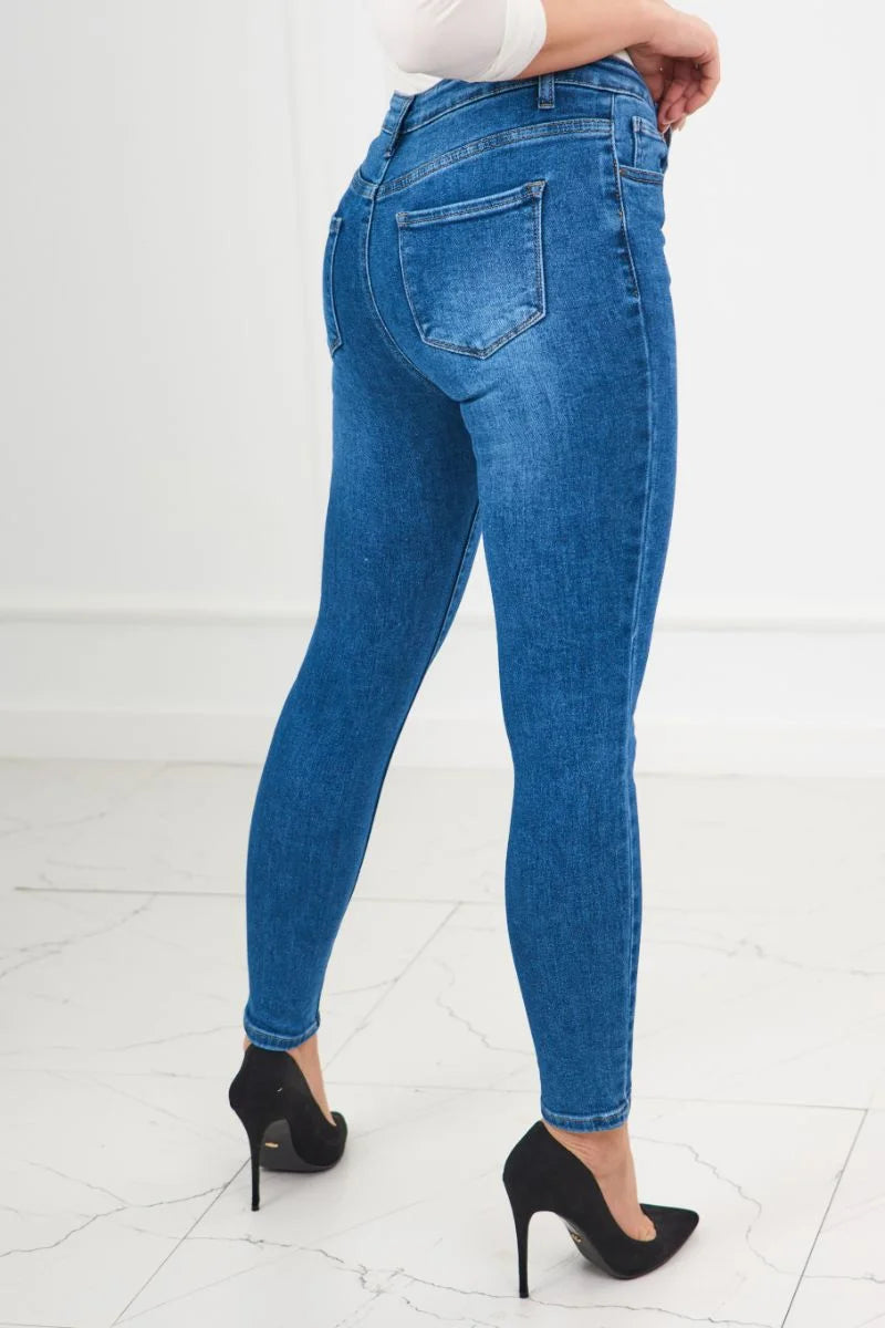 Spodnie jeansowe skinny klasyczne , Jeansowy , Spodnie , IT , pol_pl_Spodnie-jeansowe-skinny-klasyczne-27370_7 , Discount-30 FA8837 Moda Włoska Nowości Odzież Damska Rabat20 Spodnie Wszystkie Produkty