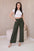 Spodnie z wiskozy z szeroką nogawką , Khaki Uniwersalny , Spodnie , IT , pol_pl_Spodnie-z-wiskozy-z-szeroka-nogawka-khaki-28418_1 , 6695R Moda Włoska Odzież Damska Rabat20 Spodnie Wszystkie Produkty