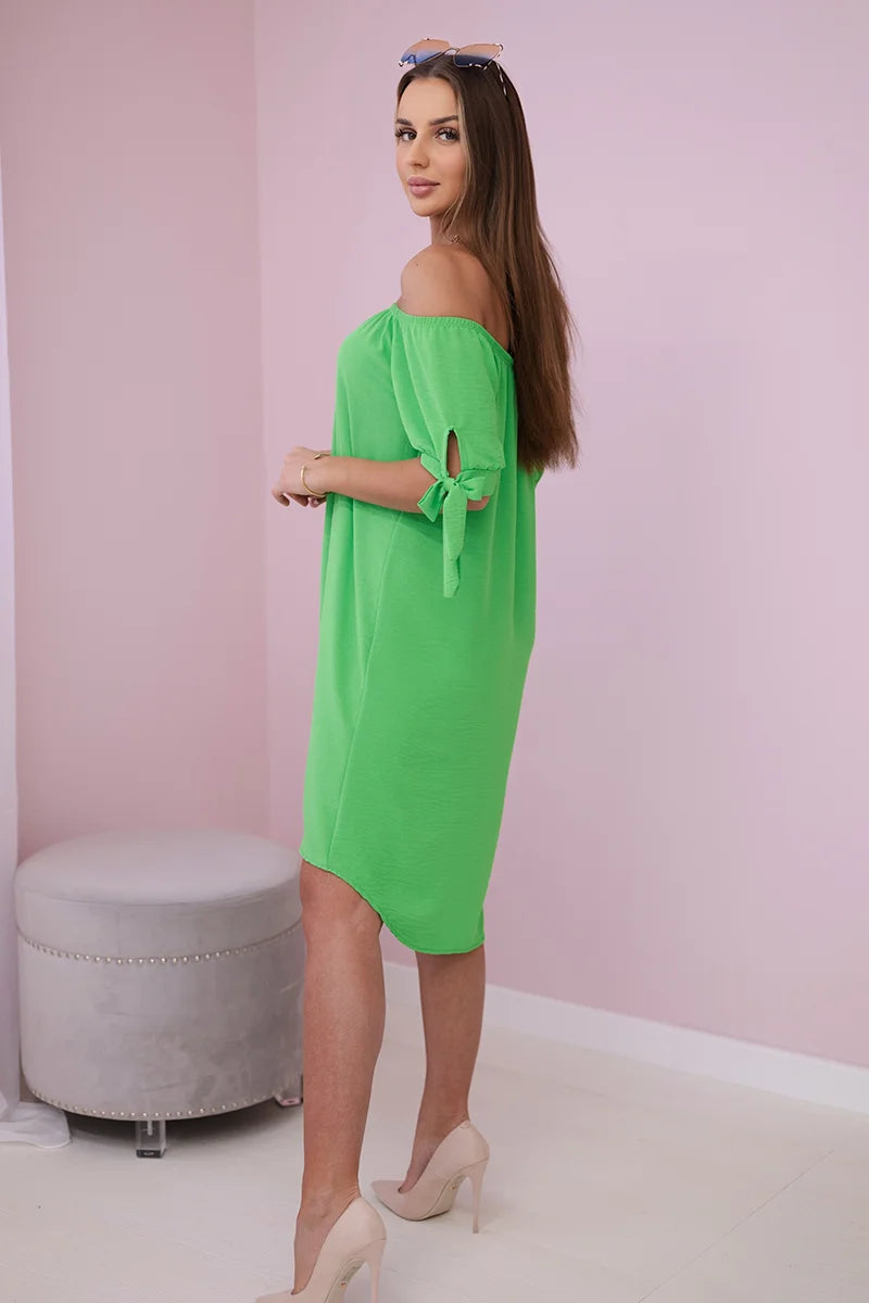 Sukienka wiązana na rękawach , Jasny Zielony Uniwersalny , Sukienki , IT , pol_pl_Sukienka-wiazana-na-rekawach-jasno-zielona-24361_2 , 3320 Discount-30 Moda Włoska Nowości Odzież Damska Rabat20 Sukienki sukienkihiszpanki Wszystkie Produkty
