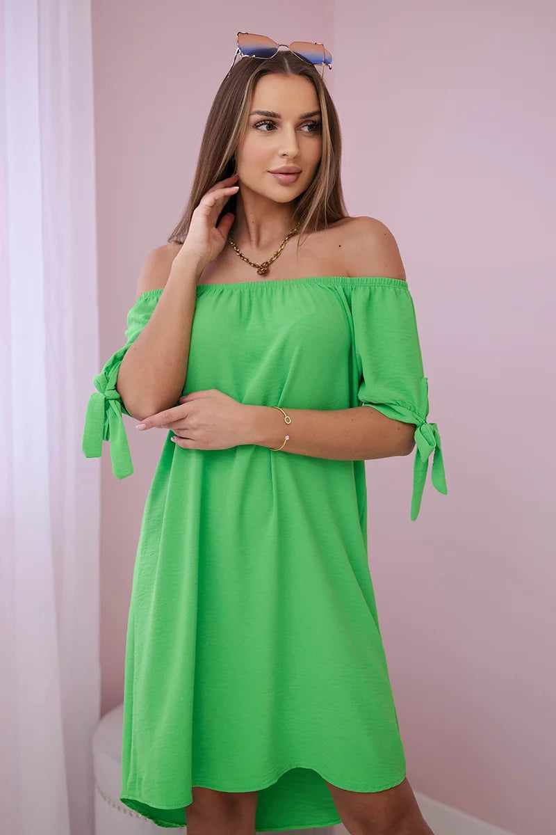 Sukienka wiązana na rękawach , Jasny Zielony Uniwersalny , Sukienki , IT , pol_pl_Sukienka-wiazana-na-rekawach-jasno-zielona-24361_4 , 3320 Discount-30 Moda Włoska Nowości Odzież Damska Rabat20 Sukienki sukienkihiszpanki Wszystkie Produkty